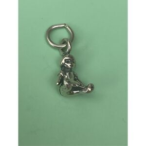 Baby Doll Little Girl Sterling Silver Jewelry Charm #vintage #toy #family